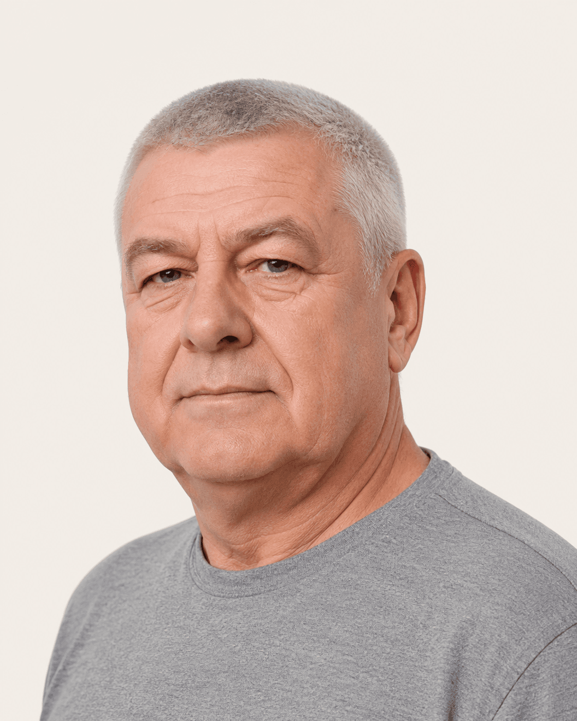 Uniform Grey Buzz Cut