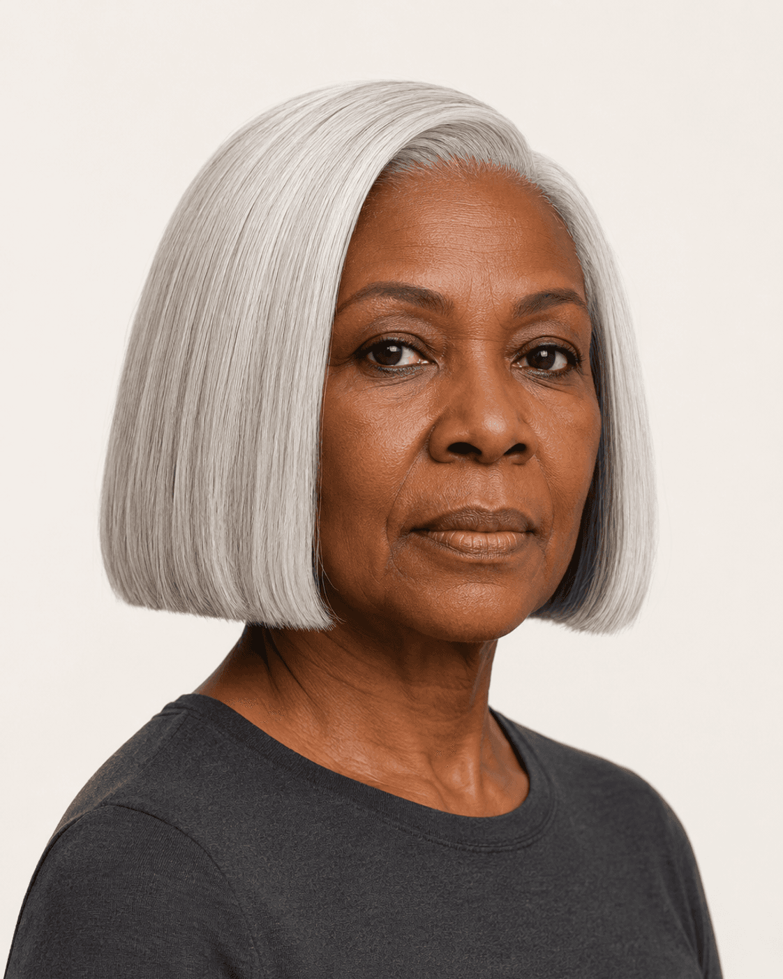 Classic Silver Bob with Blunt Perimeter