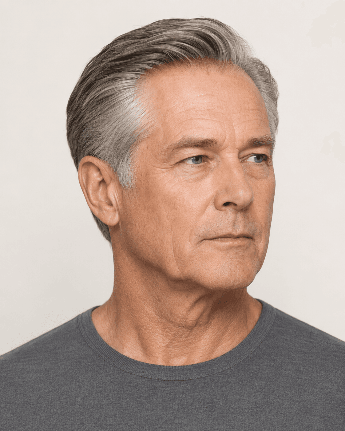 Classic Swept Back with Natural Grey Blend
