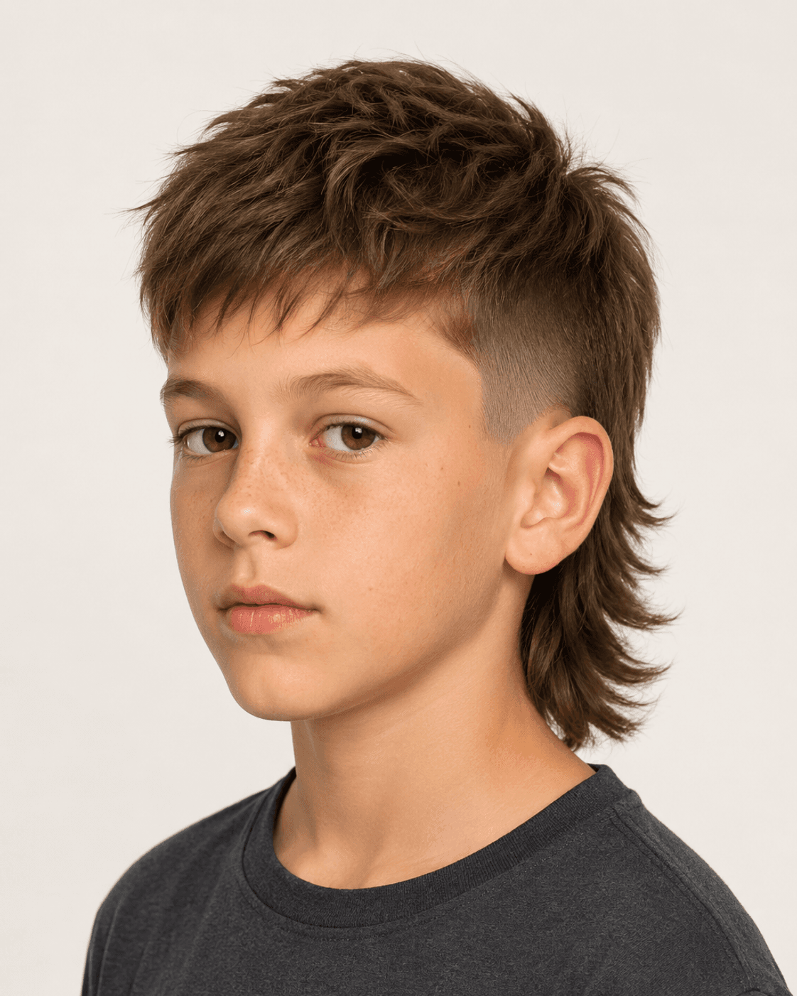 Textured Mullet, Faded Sides